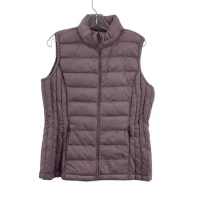 32 Degree Heat Women's Medium Full Zip Winter Pink Nylon Quilted Vest