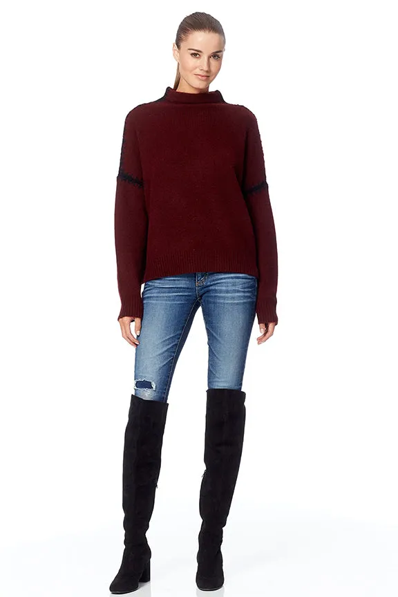 360 Sweater - Ava Rouge/ Noir