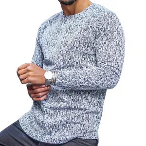 Angelo Ricci™ Blend Stripe Plaid Streetwear Pullover