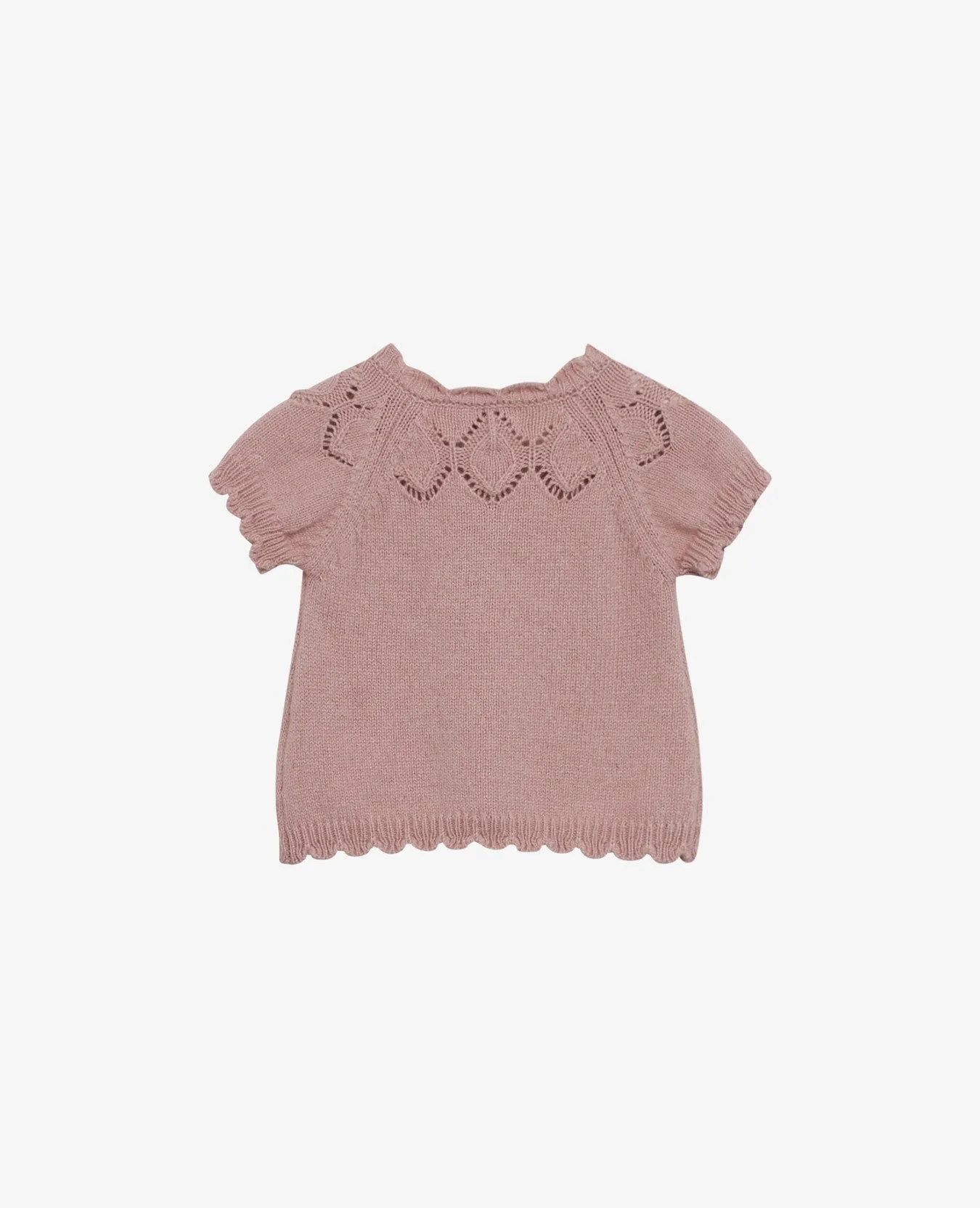 BABY POINTELLE WOOL VEST