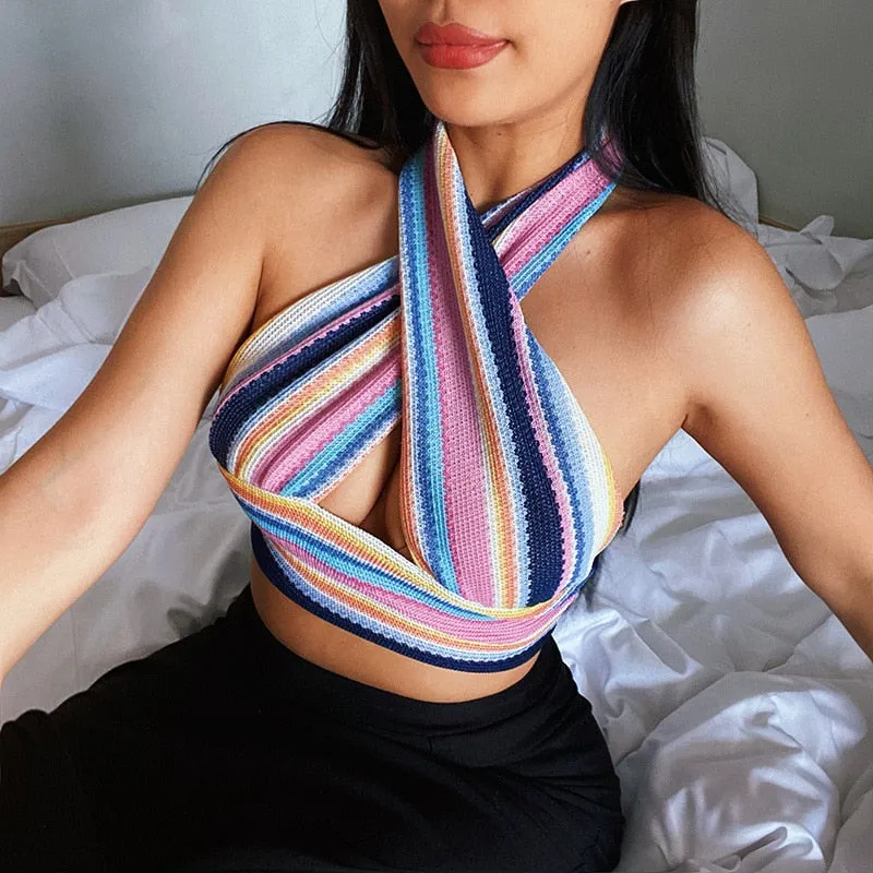 Backless Cami Crop Top