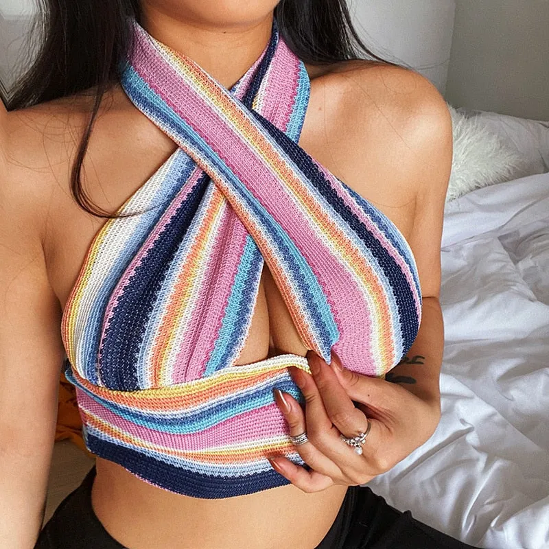 Backless Cami Crop Top