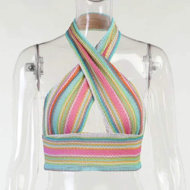 Backless Cami Crop Top