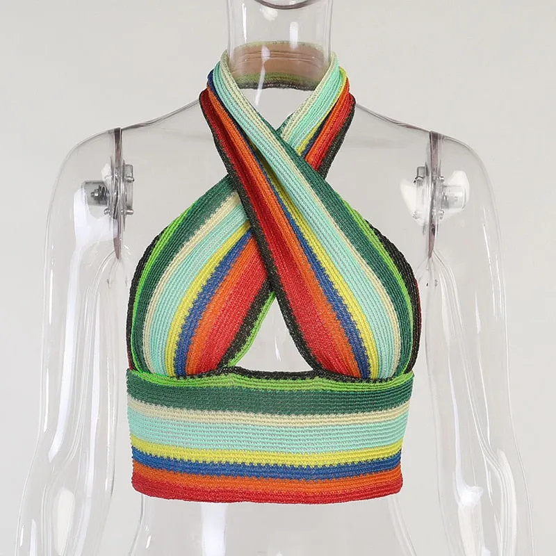 Backless Cami Crop Top