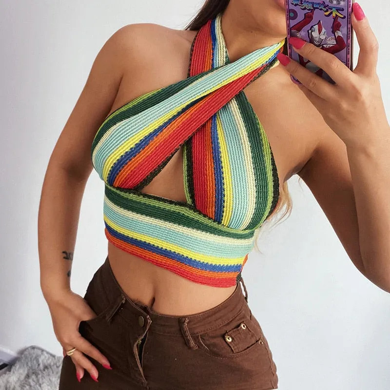 Backless Cami Crop Top