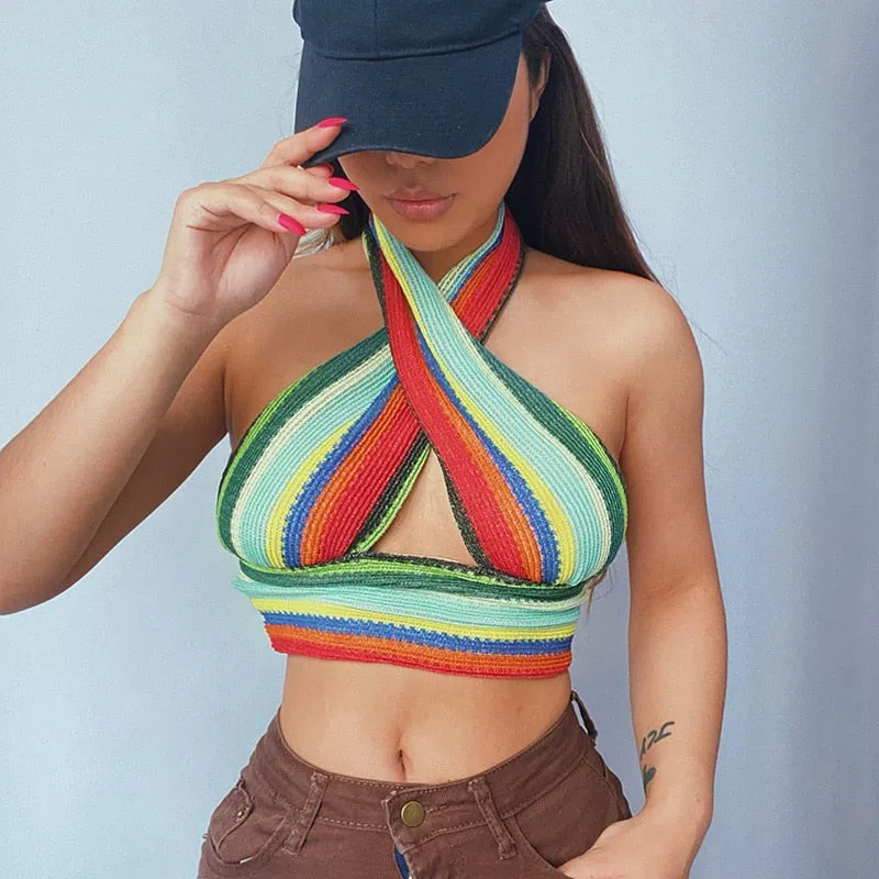 Backless Cami Crop Top