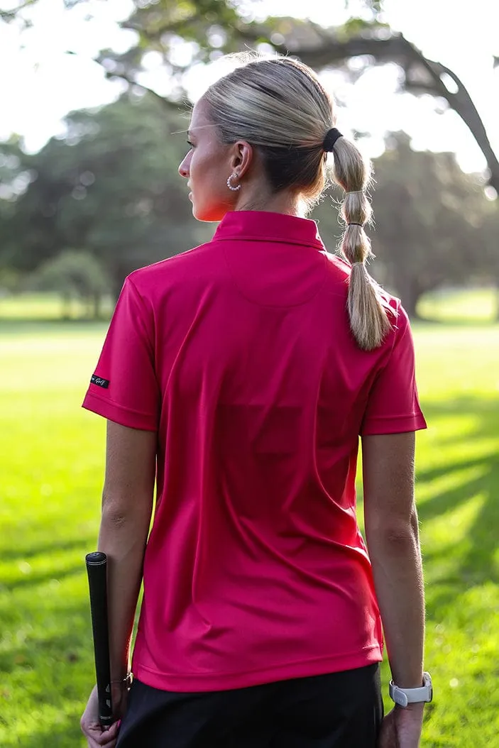 CA Ladies Iconic Golf Shirt | Cerise Pink