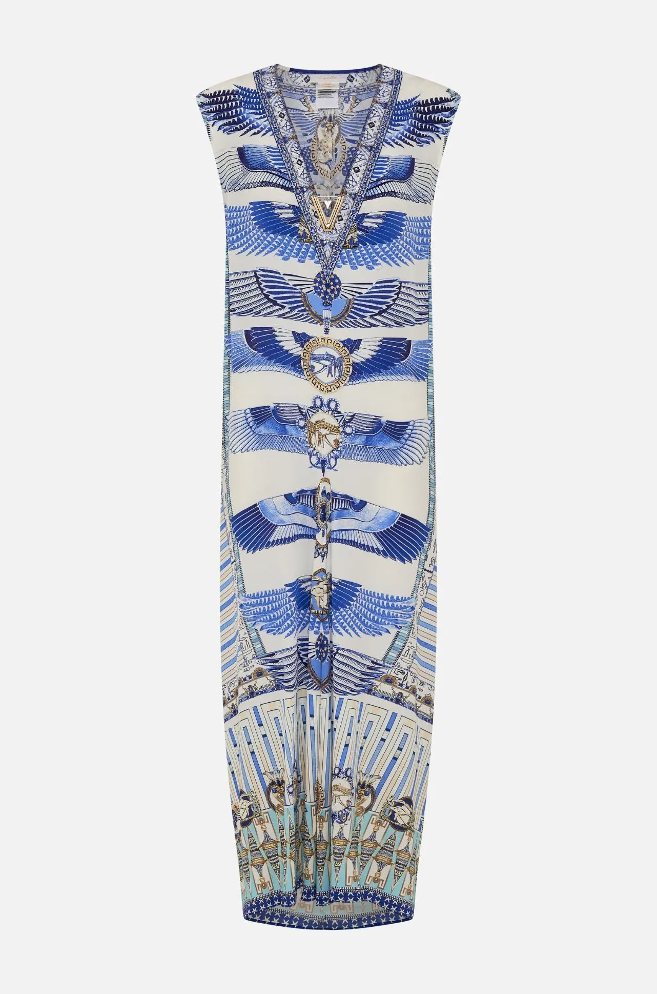 Camilla - Dancing With Daylight Sleeveless Drape Back Dress