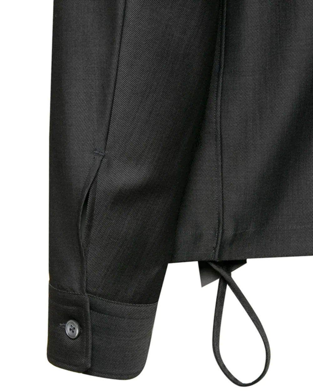 Charcoal Grey Wool Overshirt