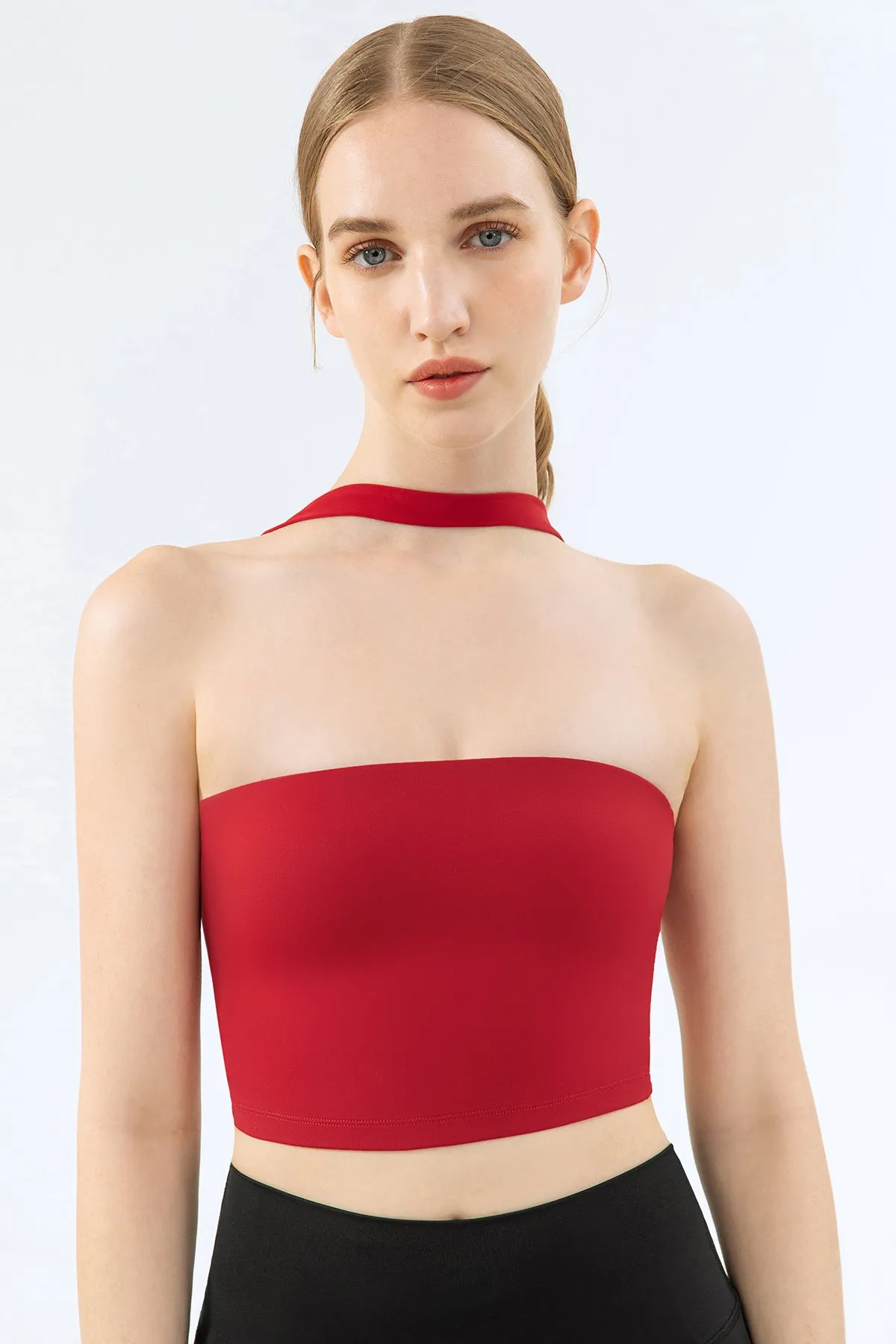 Choker Tube Cami Sports Bra