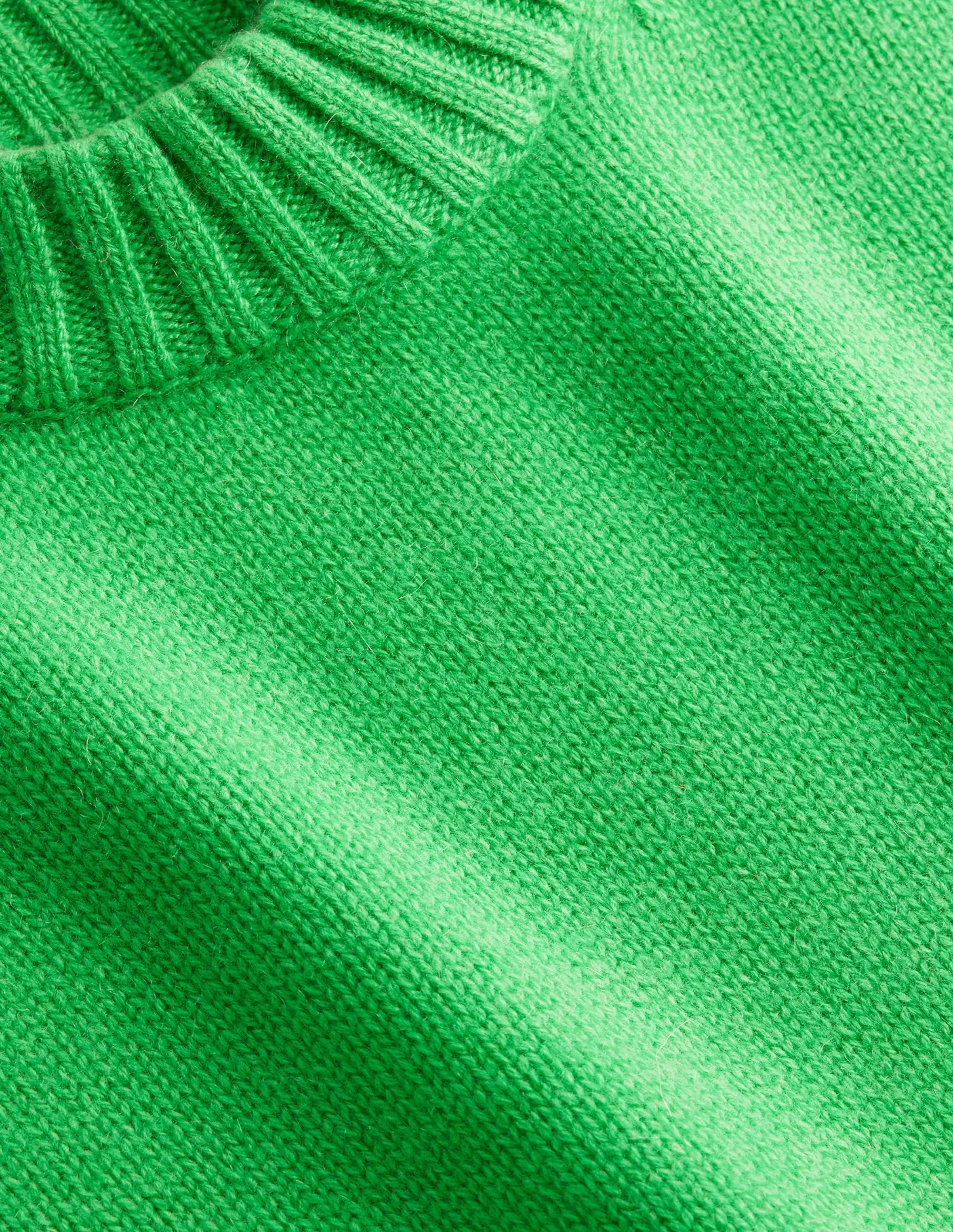Chunky Cashmere Crew Neck Tank-Pigment Green