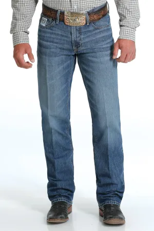 Cinch White Label ArenaFlex- Men's Relaxed Fit  - Medium Stonewash Denim Jeans - MB92834054