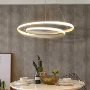Contemporary Swirls Halo Pendant Light
