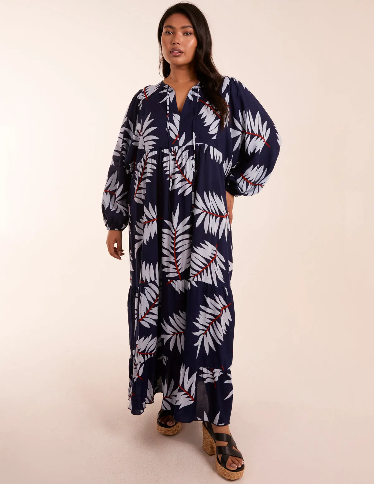 Curve Relaxed Floral Maxi Dress