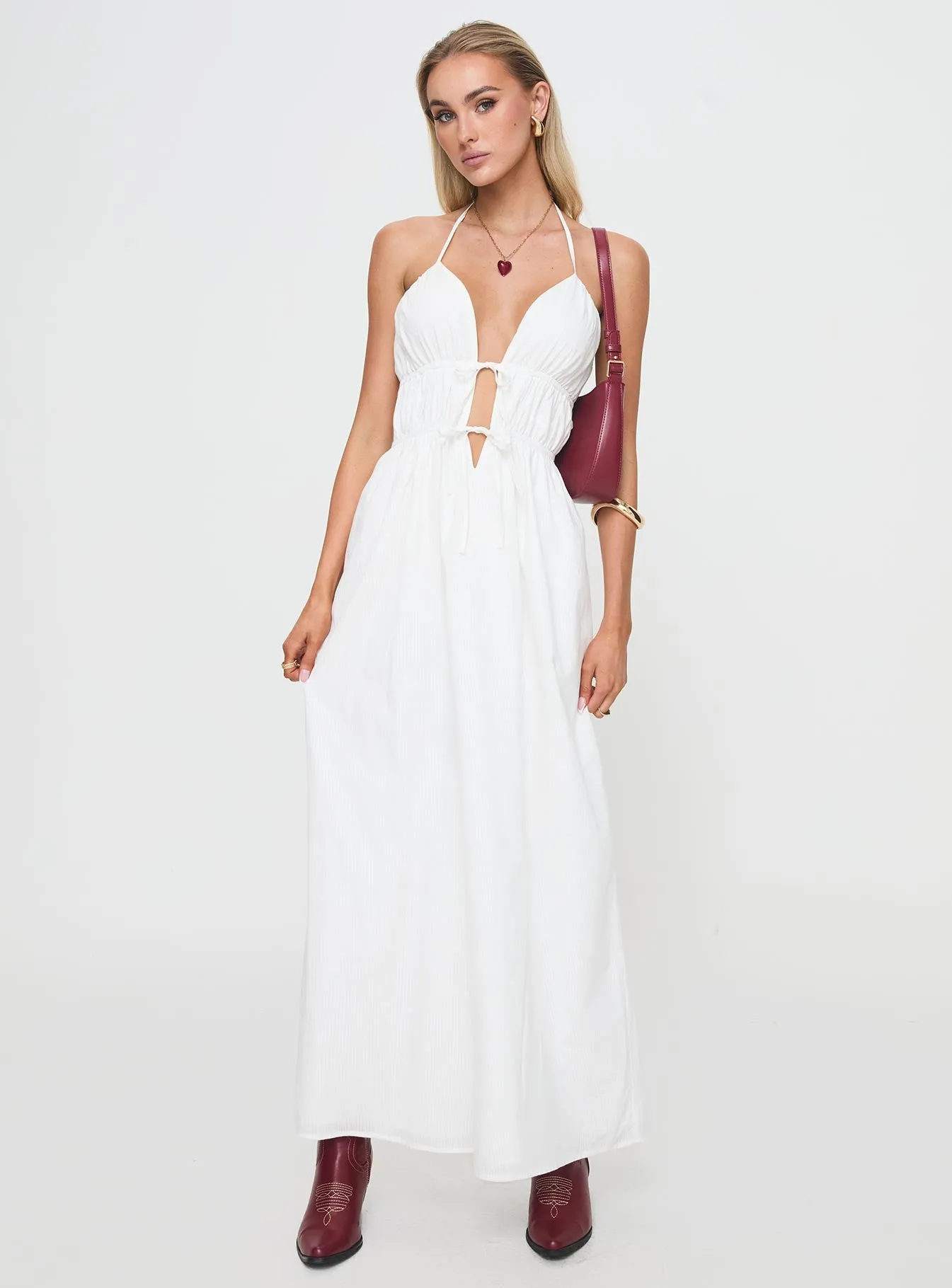 Dalston Maxi Dress White