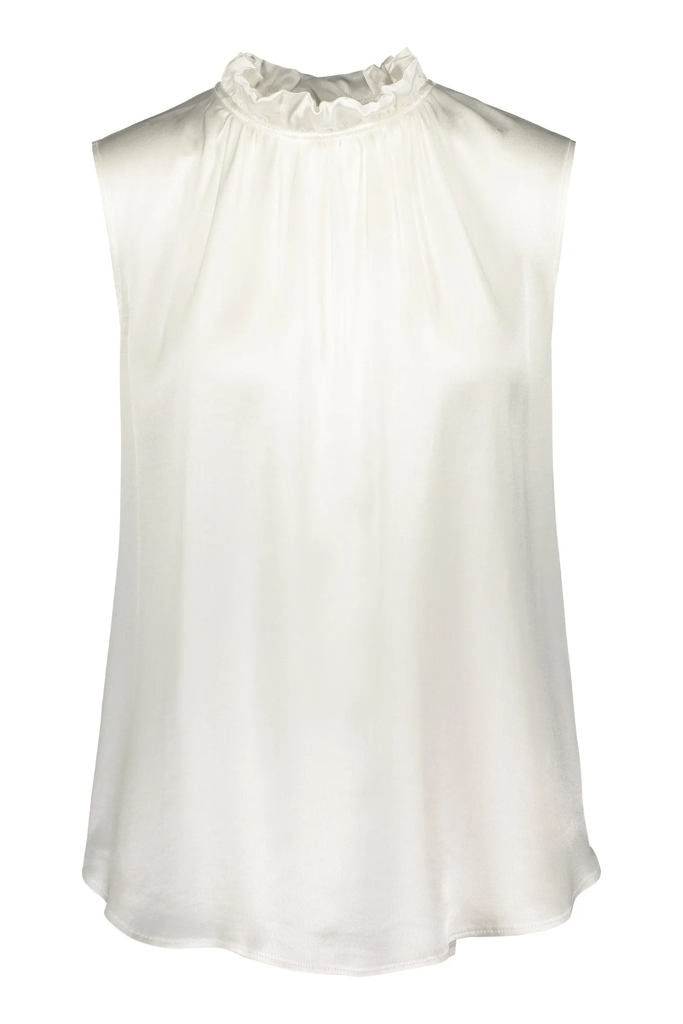 Darleen Sleeveless Blouse Soft White
