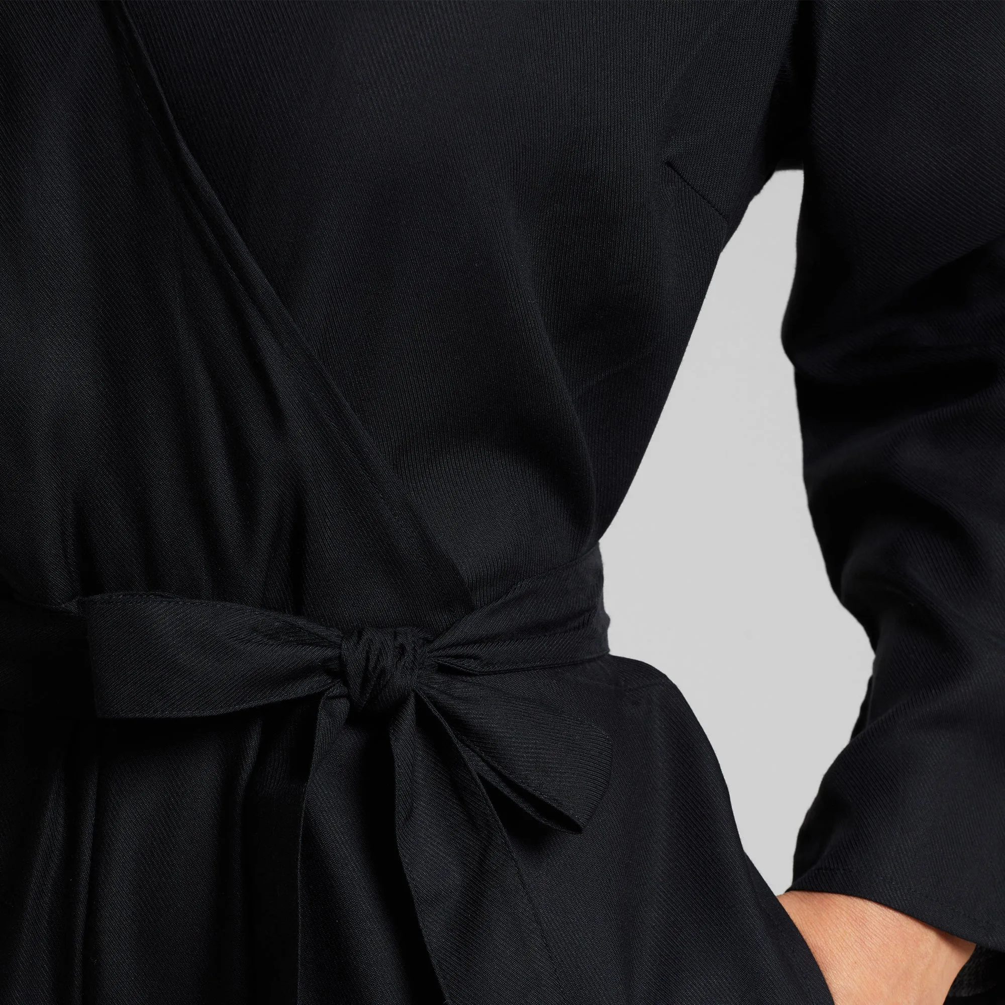 Farsta Wrap Jumpsuit - Black