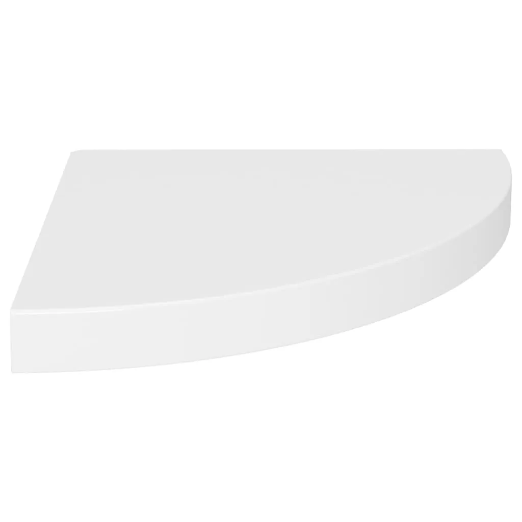 Floating Corner Shelves 4 pcs White 35x35x3.8 cm MDF