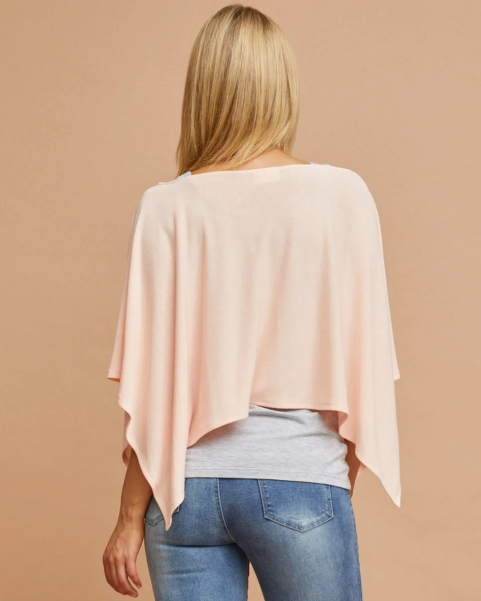Knit Breastfeeding Cover - Peach