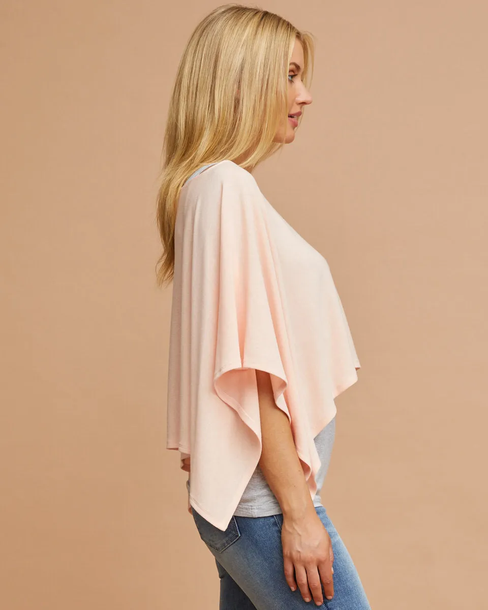 Knit Breastfeeding Cover - Peach
