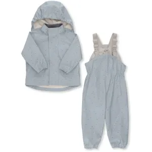 Konges Slojd Palme Rainwear Set Cotton Print in Mille Marine, French Blue