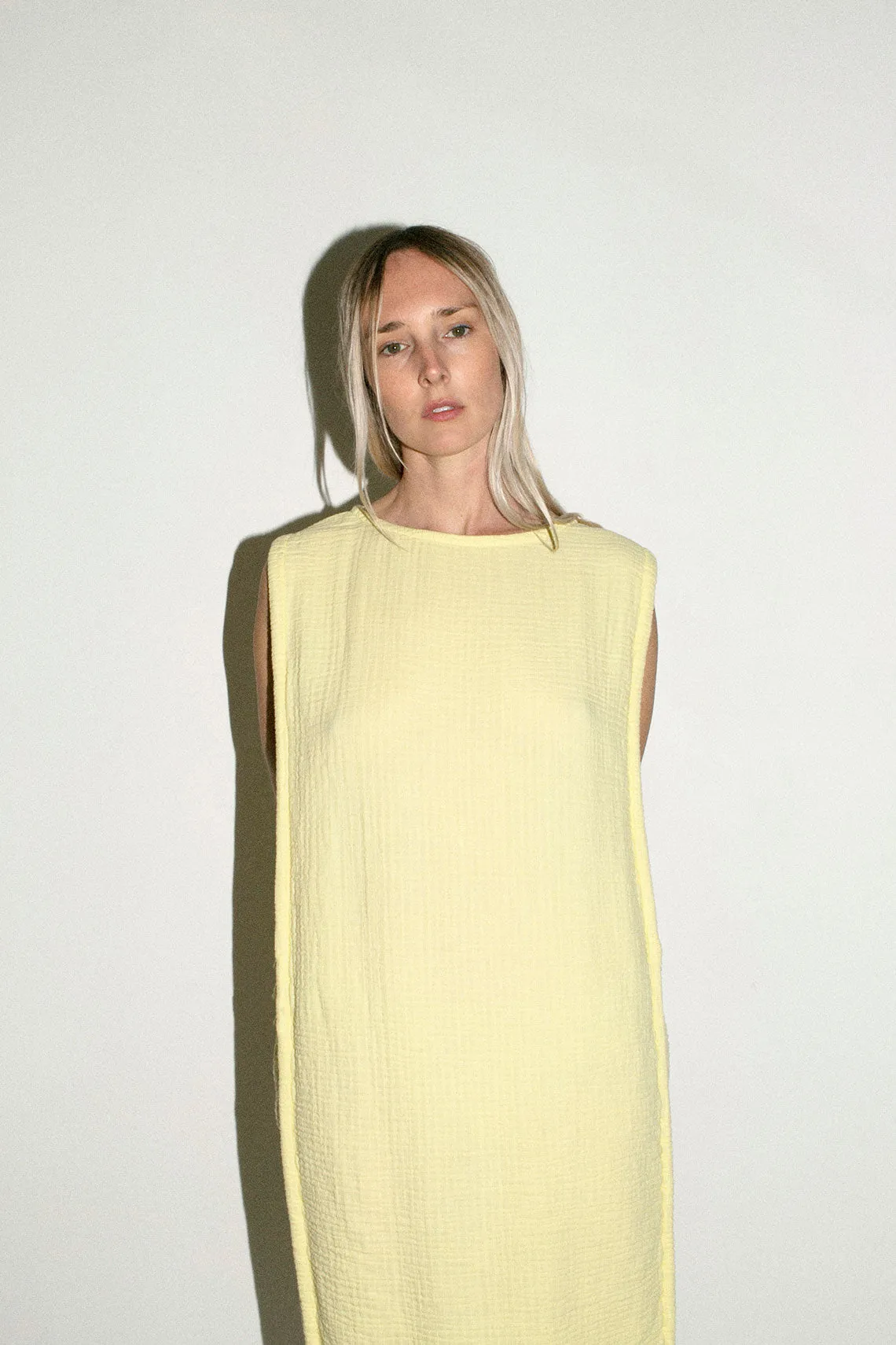 Lemon Side Corded Dress