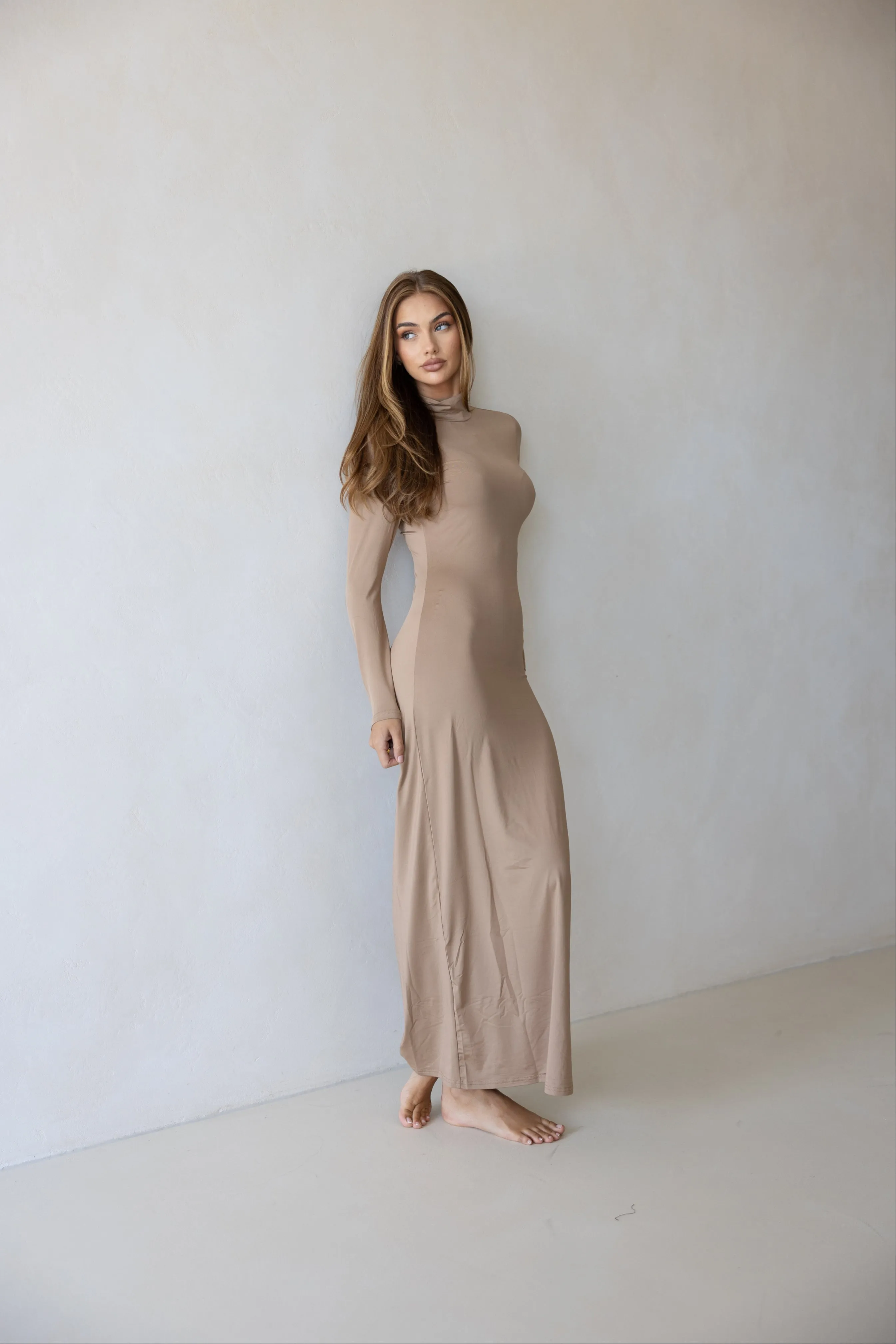 Luxe Slip Dress Latte