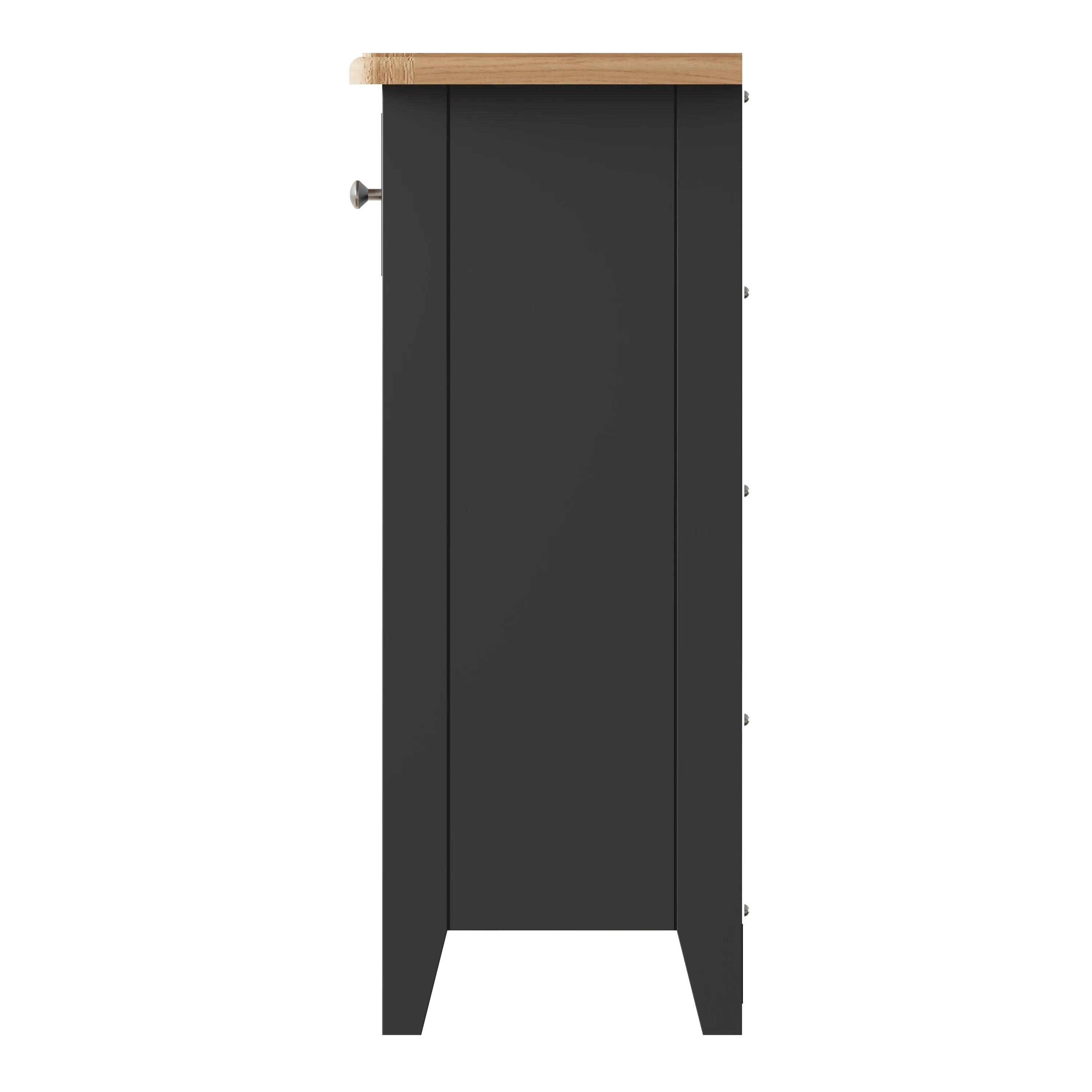 Malmesbury Grey Cabinet 1 Drawer 2 Basket 50 x 30 x 75 cm