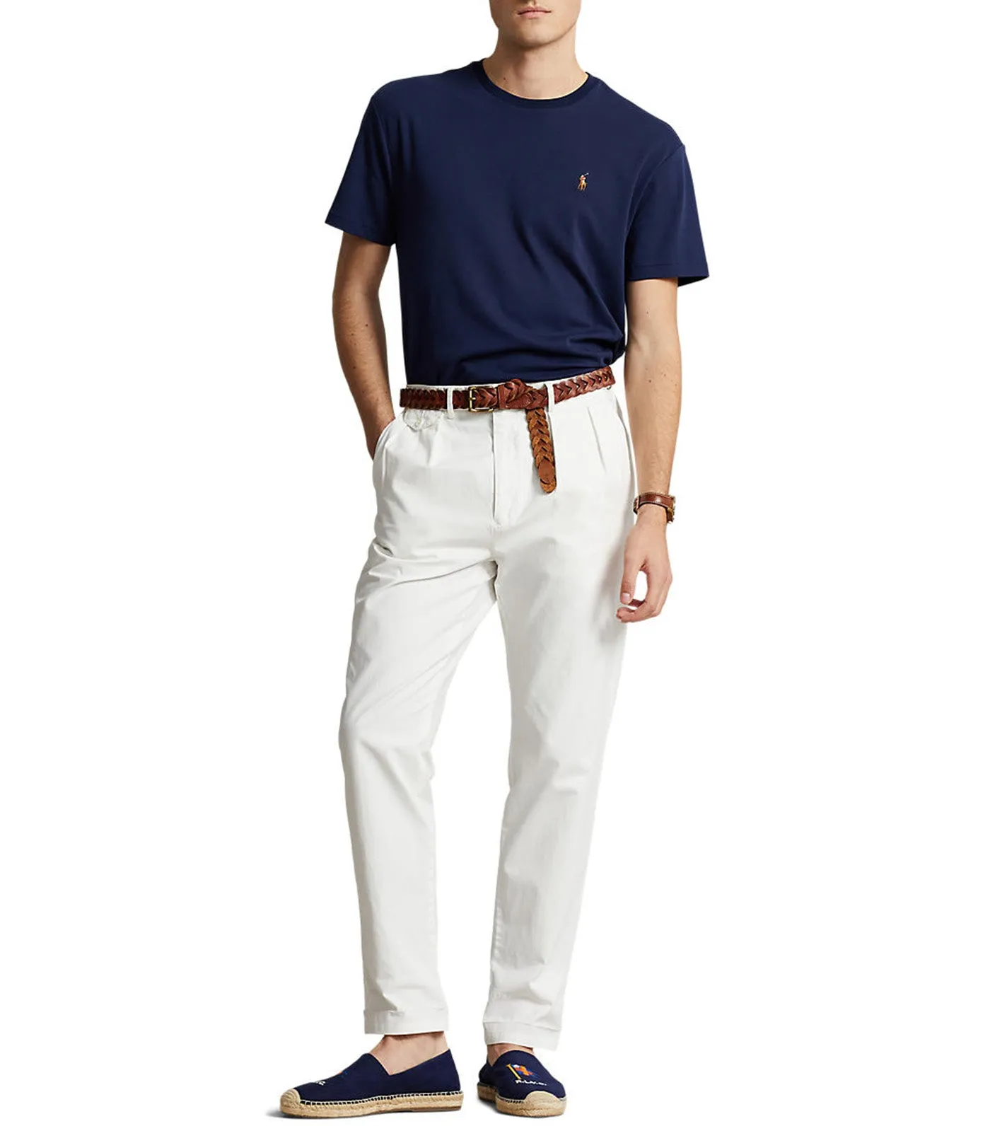 Men's Custom Slim Fit Soft Cotton T-Shirt Navy