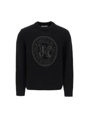 Milano Stud Wool-Cashmere Sweater
