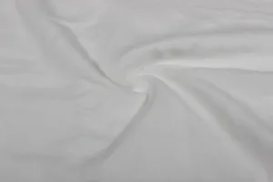 Off White Plain Viscose Twill Fabric
