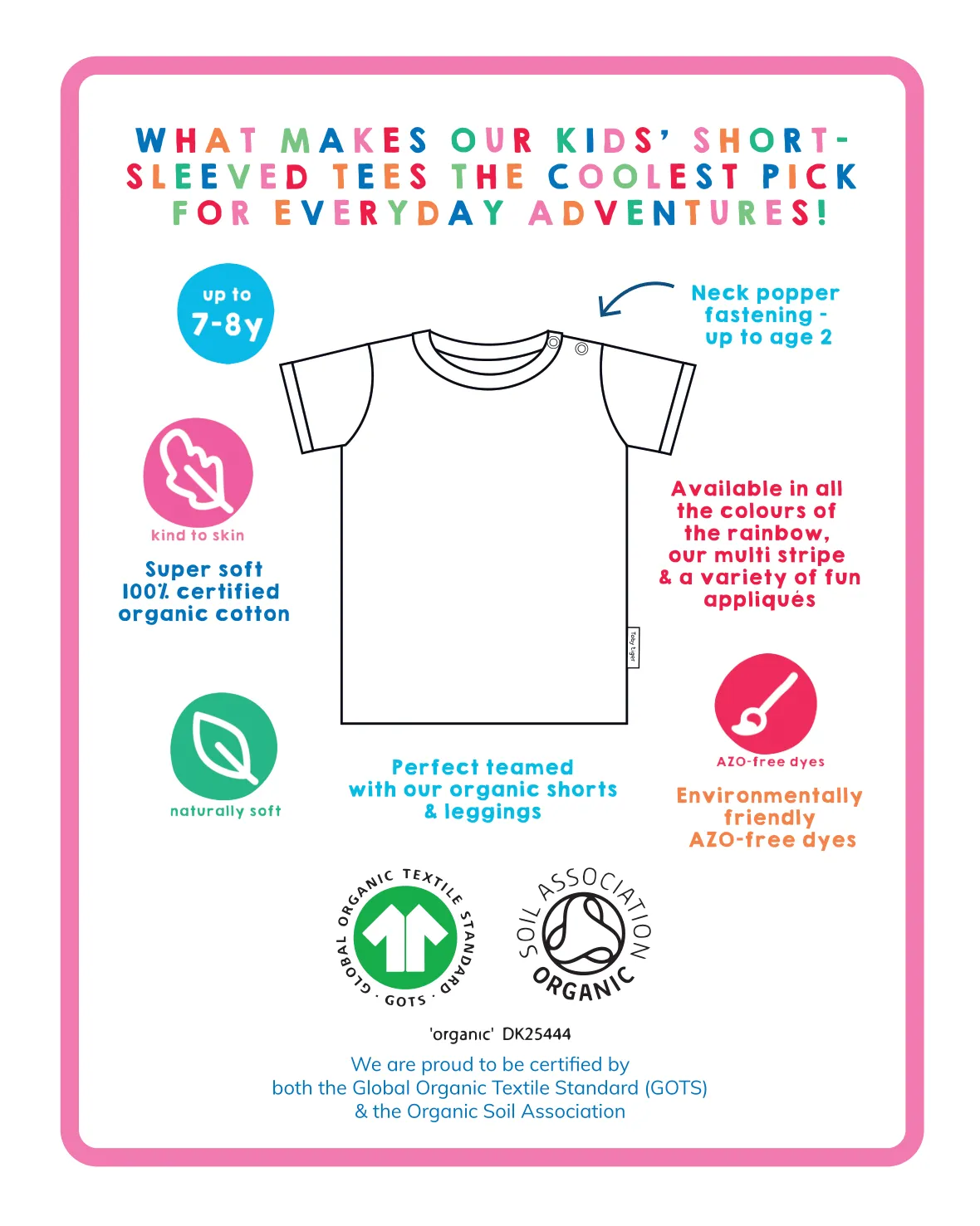 Organic Basic Short-Sleeved T-Shirt Bundle (5-6y / 116cm)