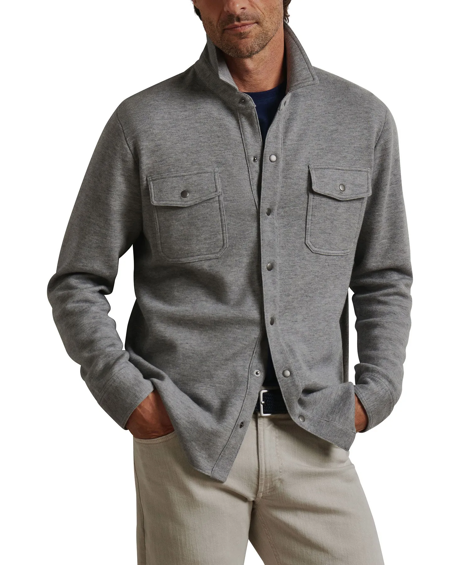 Peter Millar Ennis Snap Sweater Pullover