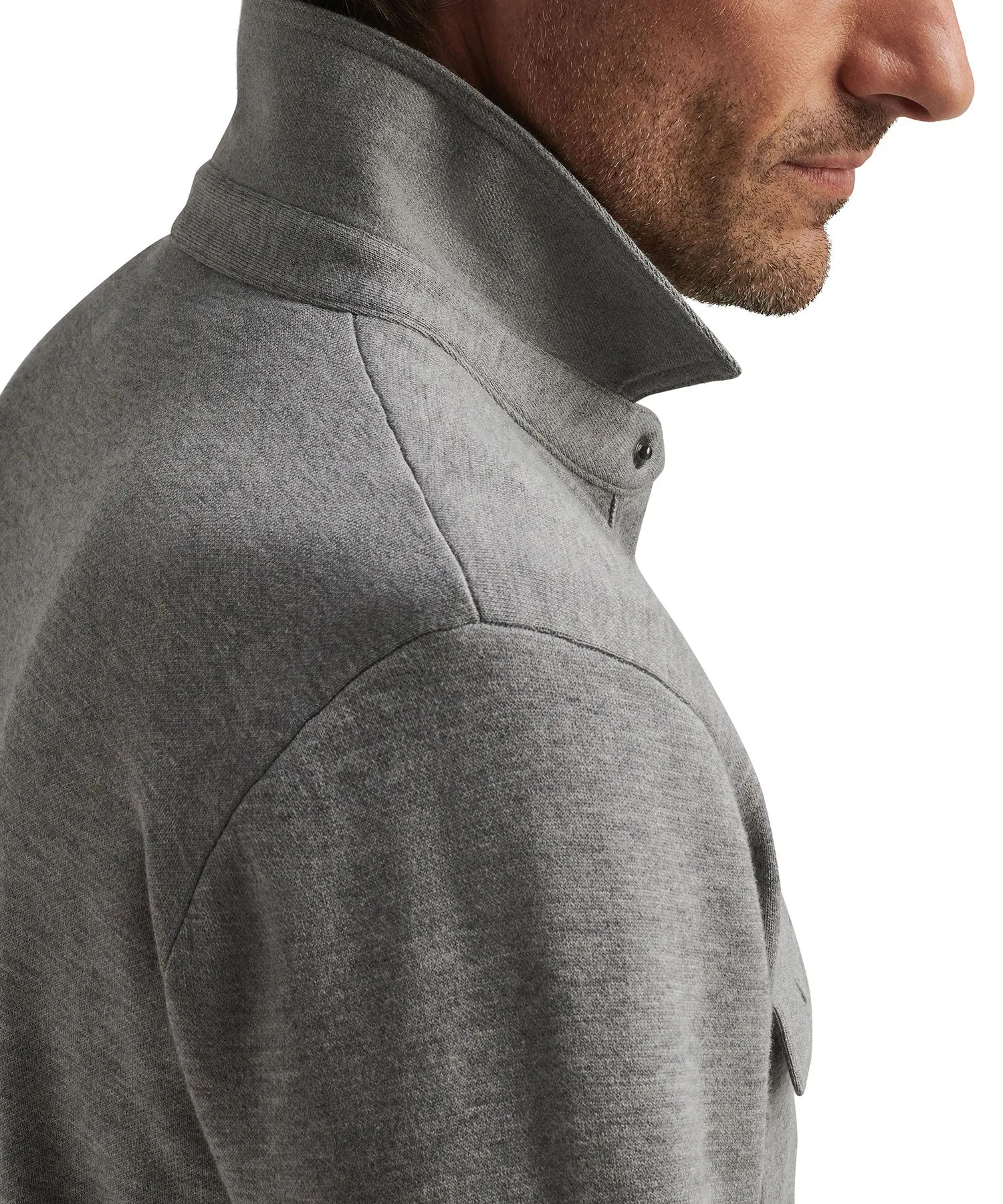 Peter Millar Ennis Snap Sweater Pullover