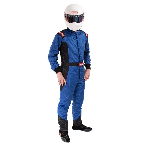 RaceQuip One Piece Multi Layer Fire Suit - Blue - Medium - 91609239