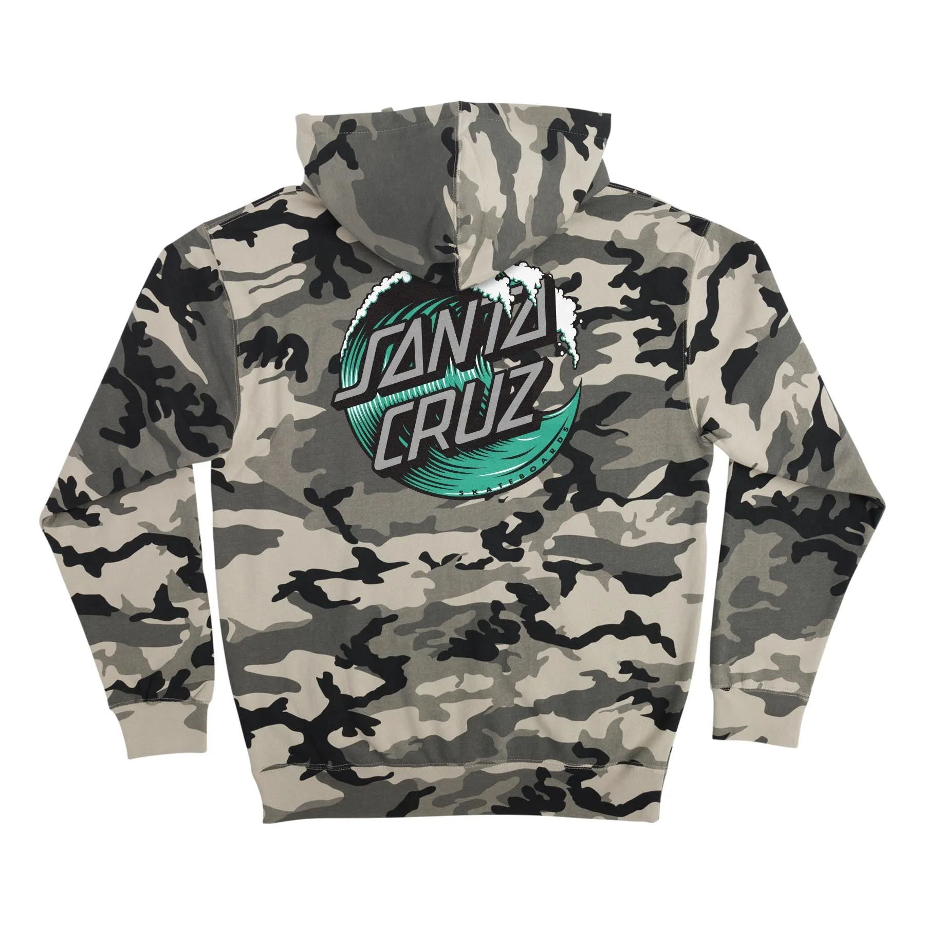 SANTA CRUZ WAVE DOT P/O HEAVYWEIGHT HOODED SWEATSHIRT