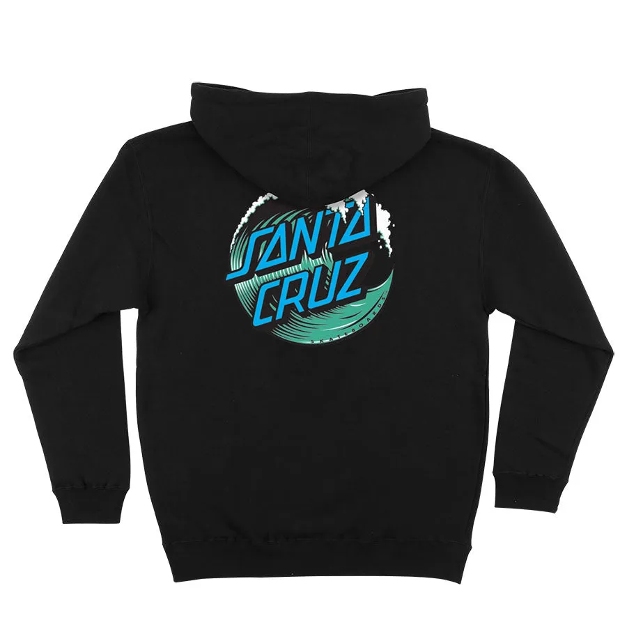 SANTA CRUZ WAVE DOT P/O HEAVYWEIGHT HOODED SWEATSHIRT