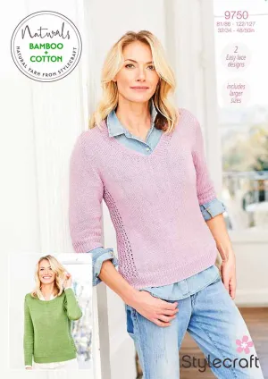 Stylecraft Naturals Bamboo & Cotton Dk Pattern 9750