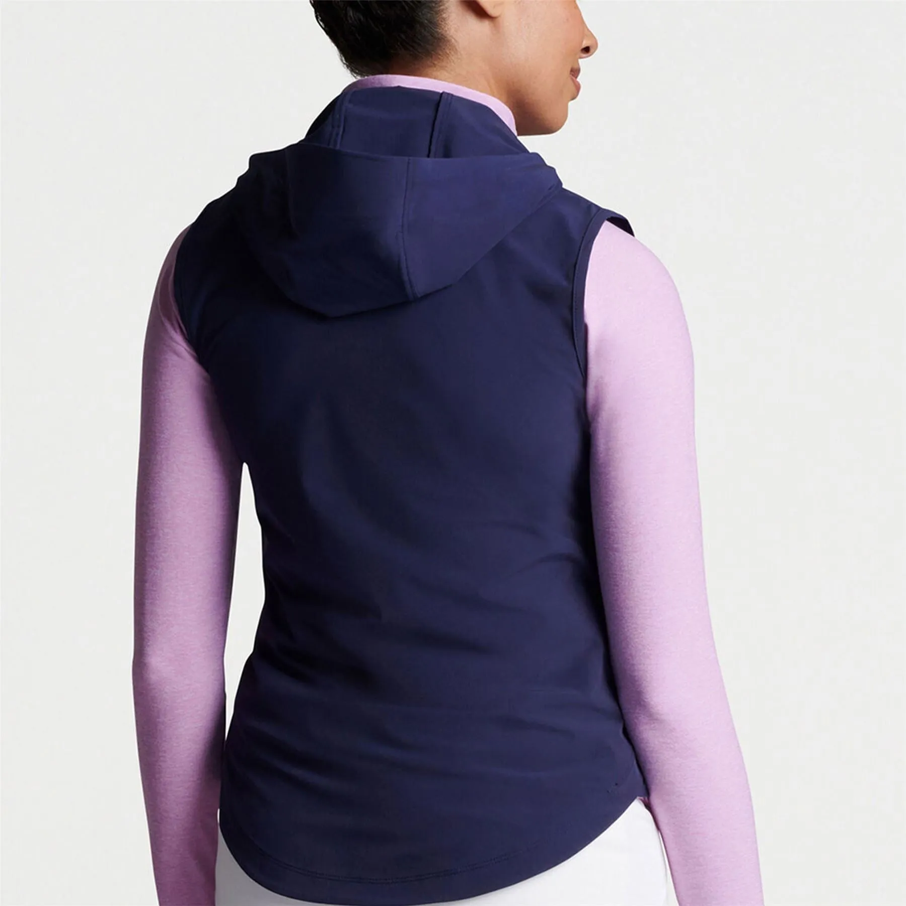 Womens Flex Adapt Full Zip Hooded Vest Navy - AW23