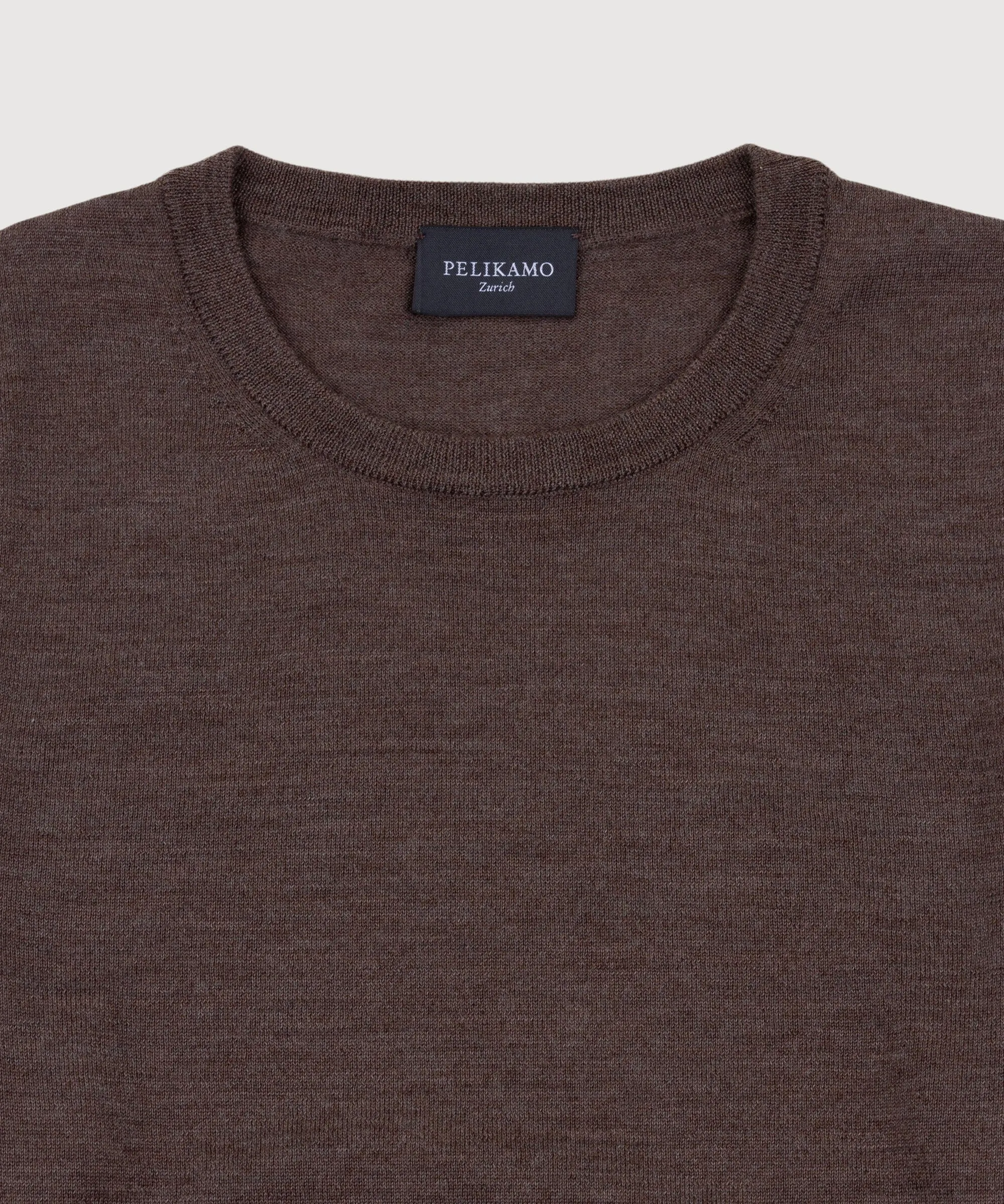 Wool Silk Roundneck Sweater